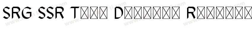 SRG SSR Type Display Regular Regula字体转换